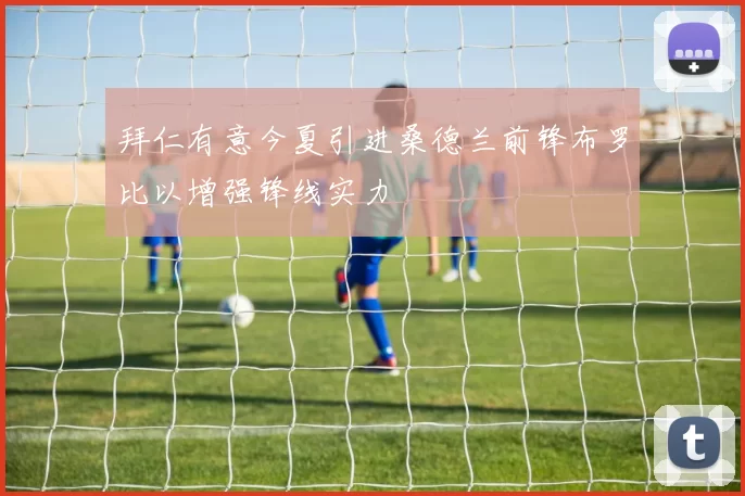 拜仁有意今夏引进桑德兰前锋布罗比以增强锋线实力